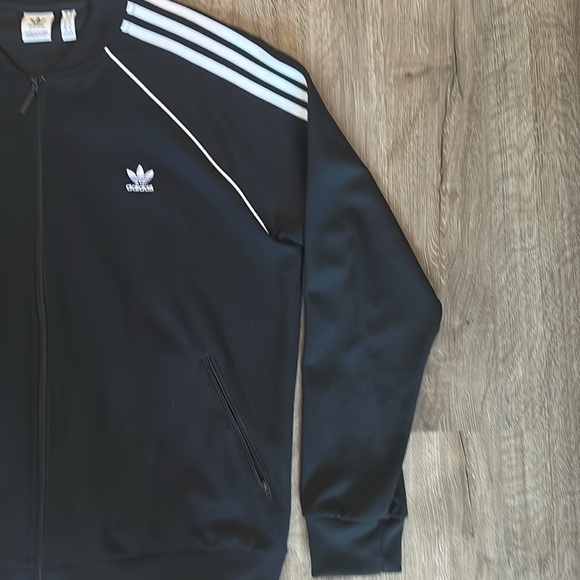 Vintage 80s Adidas Black Track Jacket in size XL - Picture 4 of 5